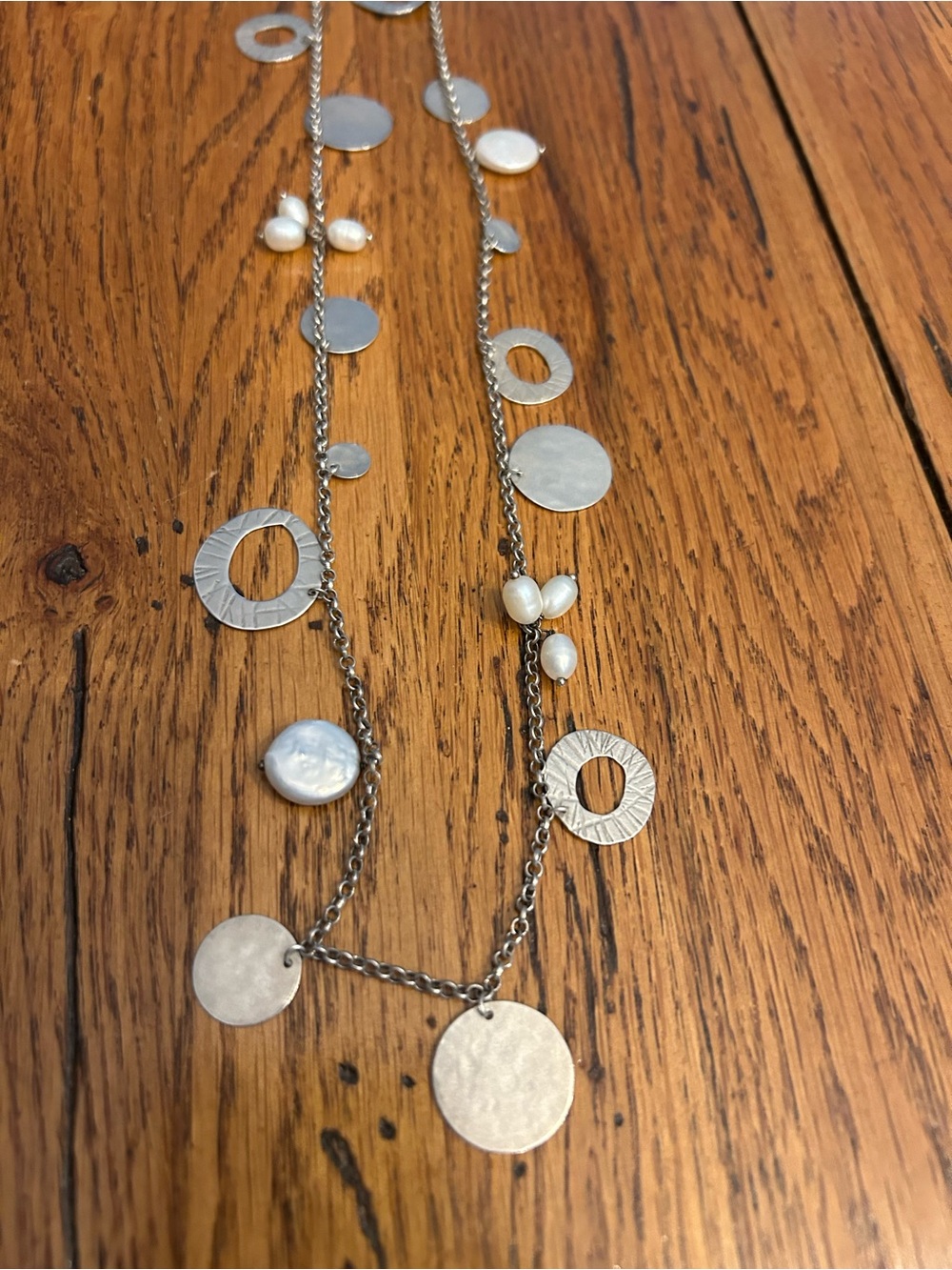 Silpada N2197 “Pearl of a Girl” Sterling Silver & Pearl Necklace 36” - Picture 2 of 5